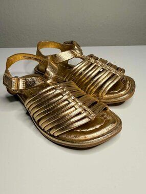Zara Toddler Metallic Strap Sandals